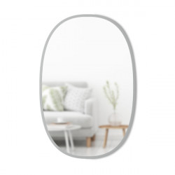 Miroir ovale HUB couleur gris umbra
