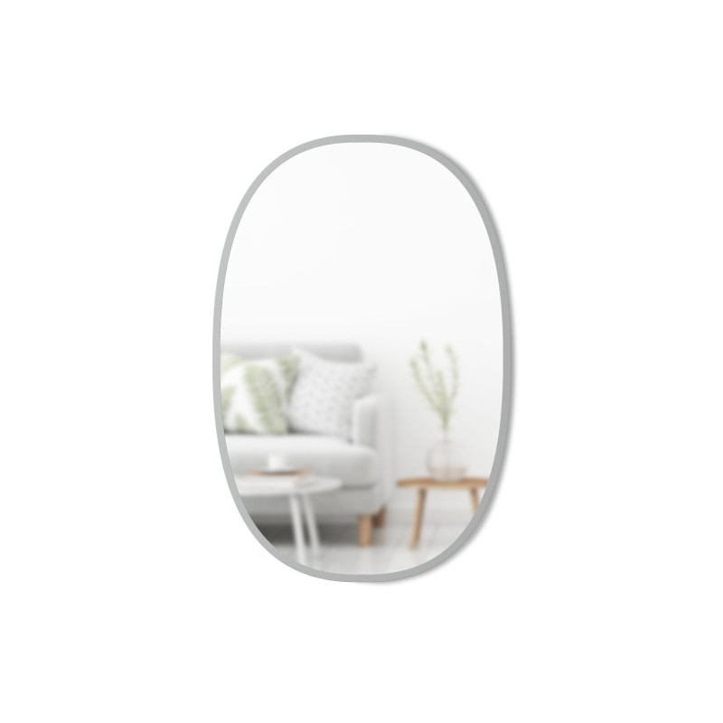 Miroir ovale HUB couleur gris umbra