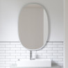 Miroir ovale HUB couleur gris umbra
