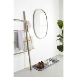 Miroir ovale HUB couleur gris umbra