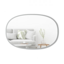 Miroir ovale HUB couleur gris umbra