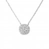Collier "CERCLE DIAMANT" entièrement serti de Oxydes de Zirconium 