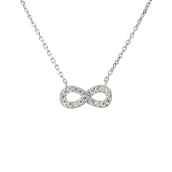 Collier "INFINI" entièrement serti de Oxydes de Zirconium 