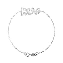 Bracelet "Love" Ensemble avec Oxydes de Zirconium 