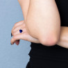 Bague motif "CUR"  Ajustable 