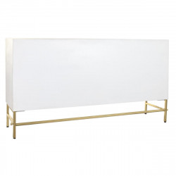 Buffet DKD Home Decor Losanges Blanc Laiton Bois de manguier (157 x 43 x 84 cm)