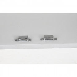Buffet DKD Home Decor Losanges Blanc Laiton Bois de manguier (157 x 43 x 84 cm)