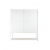 Étagère DKD Home Decor Blanc Noir Métal Bois de manguier 170 x 45 x 200 cm