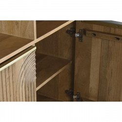 Étagère DKD Home Decor Doré Naturel Bois de manguier 90 x 40 x 180 cm (1)