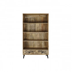Étagère DKD Home Decor Noir Métal Brun foncé Bois de manguier 100 x 40 x 180 cm