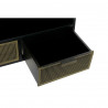 Meubles de télévision DKD Home Decor Noir Métal Doré (125 x 41 x 62 cm)