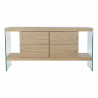 Buffet DKD Home Decor Verre Bois MDF (160 x 45 x 80 cm)