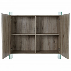 Buffet DKD Home Decor Naturel MDF Verre trempé (120 x 44 x 120 cm)