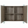 Buffet DKD Home Decor Naturel MDF Verre trempé (120 x 44 x 120 cm)