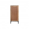 Caisson à Tiroirs Home ESPRIT Marron Noir Argenté Bois de manguier Miroir Indien 45 x 35 x 105 cm