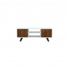 Meubles de télévision DKD Home Decor Blanc 135 x 35 x 40 cm Métal Bois de manguier
