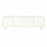 Meubles de télévision DKD Home Decor Blanc Bois MDF 160 x 37 x 50 cm