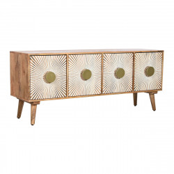 Meubles de télévision Home ESPRIT Doré Naturel Bois 145 x 40 x 60 cm