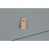 Caisson à Tiroirs Home ESPRIT Bleu Gris polypropylène Bois MDF 80 x 40 x 117 cm