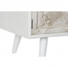Meubles de télévision DKD Home Decor 136 x 40,5 x 52 cm Sapin Beige Blanc Bois MDF