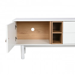 Meubles de télévision Home ESPRIT Blanc Naturel polypropylène Bois MDF 140 x 40 x 55 cm